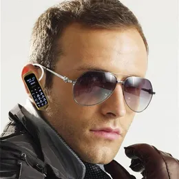 Mini mobiltelefon trådlöst Bluetooth-hörlurar uppringare Telefonos Moviles Hands Free Support FM Radio Single Sim Card Mobiltelefoner GSM Telefon Long-Cz J8 Celulares