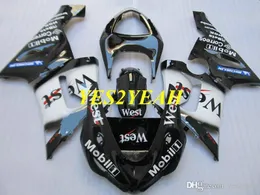 Wtrysk Mold Kit dla Kawasaki Ninja ZX6R 05 06 ZX 6R 636 2005 2006 West White Black Fairings Coradwork KK04