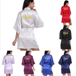 2021 New Solid Color Bridal Sleepwear Sexy Babydoll Pajamas In Stock Kimono Bathrobe Short Undergarments Women Nightwear