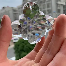 50mm Suncatcher Chinese Knoth￤ngen Glas klar ljuskrona kristallprismor delar h￤ngande dekor party ljuskronans anslutningar h jllrde