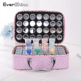 EverShine 5D Diamond Painting Storage Box Accessories DIY 56 Grids Diamond Embroidery Mosaic Tool 201112