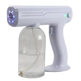 800ML Portable Blue Light Nano Steam Spray Gun wireless Sprayer Machine Large Capacity Spray Machine home clean tools KKA8306