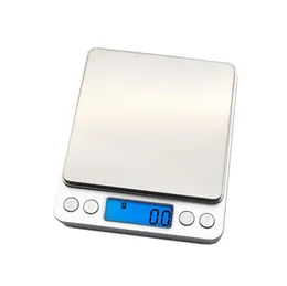 Ny 500 / 0,01 g 3000g / 0,1 g LCD Portable Mini Electronic Digital Scales Pocket Case Postal Kök Smycken Vikt Balans Skala Köksredskap