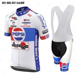 Verão Retro Pro Team Ciclismo Jersey Set Homens Road Bicicleta Roupas Gel Respirável Pad Bib Shorts Anti-suor Mountain Bike Roupas1