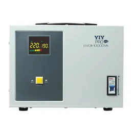 SVC-10KVA Input 150-250V to 220V 4% AC Automatic Voltage Regulator Stabilizer Wide Input Range Single Phase Servo Type Colorful Display L-N Grounding Monophasic
