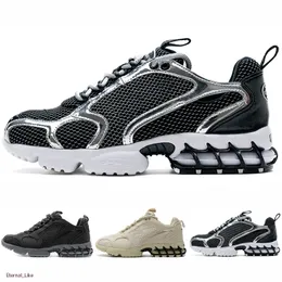 Zoom Spiridon Caged 2020 Mens Shoes Metallic Silver Black Triple White Pure Platinum Mężczyźni Damskie Trener Chaussures Sports Sneakers