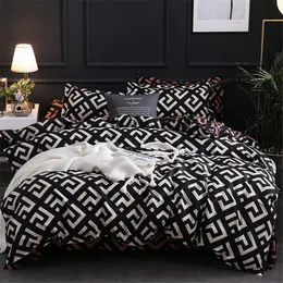 Modern Geometric California King Bedding Sets Sanding Duvet Cover Set Pillowcase 51*90 Duvet Covers 229*260 3pcs Bed Set Y200111