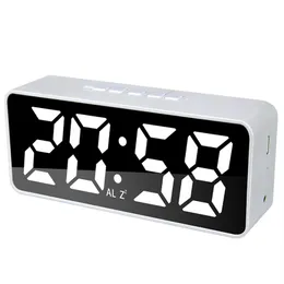 US stock Smart APP Digital Alarm Clock with 100 Colors LED White222Z