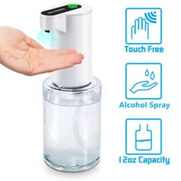 Automatic Alcohol Dispenser Touchless Spray Machine Sensor Press 350Ml Soap Dispenser Suitable for Home