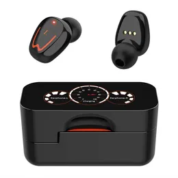 Mini In-Ear 5.0 Bluetooth Earphone HiFi Wireless Headset med MIC Sports Earuds med 2 i 1 Portable Charging Storage Box#G30