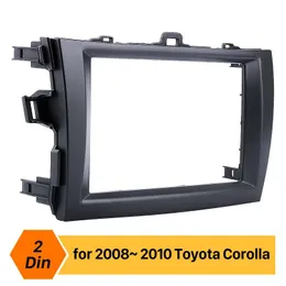 2009 년 2010 년 더블 DIN 자동차 라디오 근막 2009 년 2010 Toyota Corolla 자동 스테레오 프레임 인디시 트림 키트 오디오 플레이어 패널