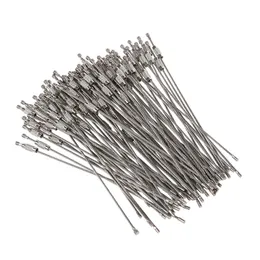 Draad Sleutelhanger Kabel 10cm Draad Sleutelhanger 16×5×1 20st Zak Roestvrij Staaldraad Sleutelhangers Kabel Touw Sleutel met Schroefvergrendeling Zilver