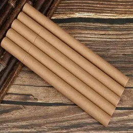 2020 Kraft Paper Incense Tube Rökelse Barrel Liten förvaringslåda för 10g 20g Joss Stick bekvämt med pappersparfymrör