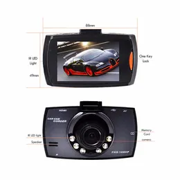 LCD-bilkamera G30 Car DVR Dash Cam Full HD 1080p Video-videokamera med Natt Vision Loop Inspelning