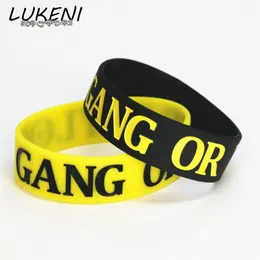 1PC New Fashion Taylor Gang or Die Ink-filled Colour Silicone Wristband Wide Bracelets&Bangles Band for Give Away Gift SH1421