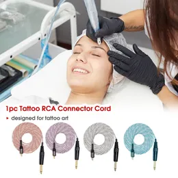 RCA Portable Tattoo Clip Cord 2 Meter Tattoo Power Supplies Silicone Soft Hook Line Wire Tattoo Accessories