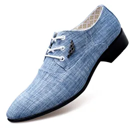 Heta Herrklänning Skor Läder Bröllop Canvas Casual Flats Formell Herr Loafers Chaussures Hommes Zapatos De Vestir Hombre