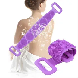 Magische Silikonbürsten Badetücher Reiben Zurück Schlamm Peeling Körpermassage Dusche Erweiterte Wäscher Haut Saubere Duschbürsten IIA901