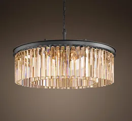 New Style Crystal Chandelier Lighting Fixture Luxury Round chrome body Crystal Chandelier Living Room lighting
