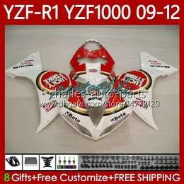 Fairings de OEM para Yamaha YZF-R1 YZF R1 1000 CC YZF1000 YZFR1 Lucky Strike 09 10 11 12 Bodywork 92No.50 YZF R 1 1000CC 2009 2010 2012 YZF-1000 2009-2012 Moto Body Kit