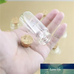 50pcs/lot 30*70mm 30ml DIY Mini Wishing Glass Bottles Cork Crafts Jars Cork Stopper Transparent Empty Glass Bottles