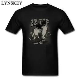 Ny lista ZZ Melodies Comic Cartoon Print Men's Tee Shirt Bomull Tops T-tröja Rolig Designer Retro Hipsters 1118