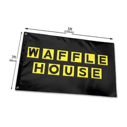 Waffle House 3x5 Feet Home Decoration Garden Hanging Outdoor Printing Polyester With Brass Grommet Fast Shipping