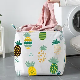 Storage Bags Big Mac Bag Cotton Linen Waterproof Beam Mouth Fabric Quilt Clothing Basket Large Capacity 100L
