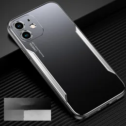 100% nytt metallblad Telefonskal Fodral för iPhone 13 12 Mini 11 Pro Max XR X XS 7 8 6S plus Samsung Galaxy S21 S21ultra