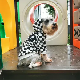 チワワ市場板スタイル暖かい格子縞のパーカーXS-XXLファッションペット犬の服フレンチブルドッグコートパグコスチュームT200710