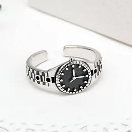 Vintage Watch Shape Open Ring Women Girl Cute Finger Ring Jewelry Accessories for Gift Party Wholesale Price