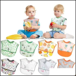 Śliniaki Burp Cloths karmiące dziecko dziecko, dzieci macierzyńskie 15 stylów Wodoodporna lunch owoce kreskówkowe owoce drukowane niemowlęta