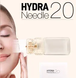 Hydra إبرة 20 دبابيس أكوا مايكرو قناة mesotherapy الذهب الإبر الناعم لمسة نظام تجديد الجلد مكافحة الشيخوخة ختم ديرما