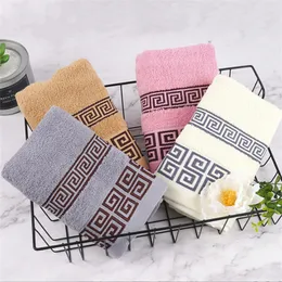 순수 코튼 타올 34x75cm 성인용 수 놓은 타월 Quick-Dry Thicken Soft Face Towels Absorbent