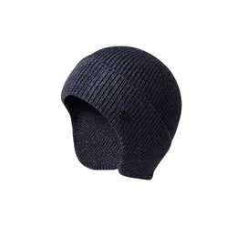Fashion Adult Knitted Hat Pure Color Men Outdoors Keep Warm Beanie Thickening Cold Proof Cycling Skiing Elastic Hats 13 8gx J2