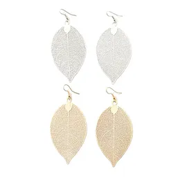 Ethnic Dangle Drop Earrings for Women Female Fashion Golden Leaf Earrings Jewelry Accessories Vintage Boho