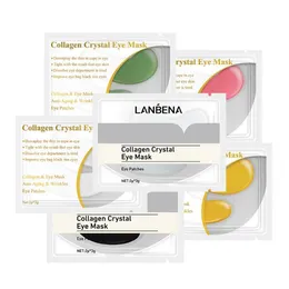 Fabrikspris 10 000packs Lanbena Gold Mask Collagen Patches Anti Dark Circle Puffiness Eye Bag Foisturizing Skin Care