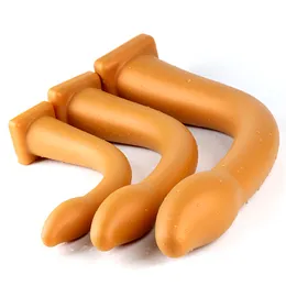 Massage kvinnlig onani silikon lång anal mjuk dildo för kvinnliga konsoladores analyser manliga konstgjorda penis sex leksaker gud ventouse