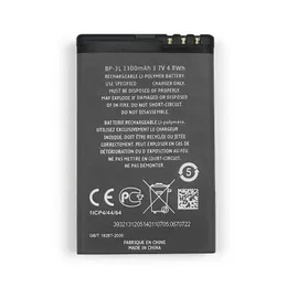 Wysokiej jakości baterie 1300 mAh BP-3l dla Nokia Lumia 303 510 603 610 710 3030 Bateria