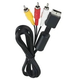 6FT 1.8m Audio Video AV Cable Cord Wire To 3 RCA TV Lead For PS2 PS3 for Sony Playstation 2/3 Console