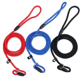 Smycz Pet Dog Nylon Lina Training Leash Slip Pasek ołowiowy Regulowane Kołnierz Trakcyjny Zwierzęta Dostaw Akcesoria 0,6 * 130 cm