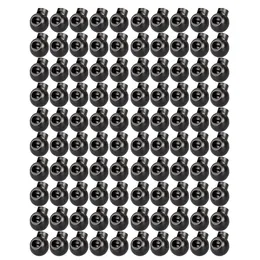 500pcs Serrature per cavi rotonde Chiusura a molla scorrevole Stop Toggle Stopper Forma di palla rotonda Cordino per bagagli Fermacorda per cordino # 35