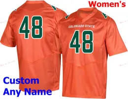 College Football Nik1 Customed Custom 48 Shaquil Barrett 5 Kapri Bibbs 5 Marvin Kinsey Jr. 5 Tinsley Colorado State College Men Women Youth Jersey