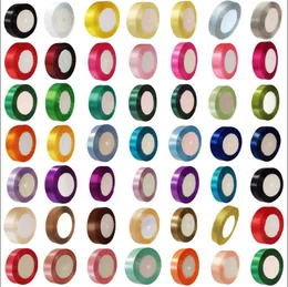 Satin Ribbon Roll Reel DIY ARTS CRAFT SEWING TRIMMING Etiketter Presentförpackning Party Decorations 91 Methers / Roll 13/16/20 / 26/32 / 40mm