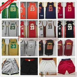 2017 2018 رخيصة Lebron 23 Jerseys Retro Red Blue Black White James Basketer Bucketer Shirt قصيرة الحجم S-XXL