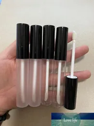 10ml Makeup Concealer Brush Wand Tubes Empty Lipgloss Lipstick Packing Frosted Bottle Black Lids Clear Lip Glaze Lip Gloss Tubes