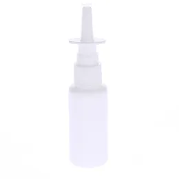 2021 Nasal Spray Butelki Pusta rozpylacz Atomizer 10ml, 20ml, 30ml, 50ml White Refillable Plastic Medical Ostra Butelka