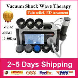 NEW ED Shockwave treatment Acoustic vacuum shcok wave machine for fat reduce with 7 tips