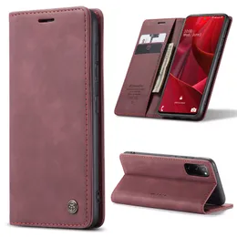 Multifunctional Leather Cases Retro Frosted Bank Card Holder Wallet Phone Case For Samsung Note 20Ultra S20FE S20 S10 S9 S8 A51 A71 M31 DHL
