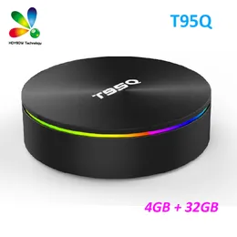 T95Q 4GB 32GB Android 9.0 Smart TV Box Media Player Amlogic S905x3 Quad Core 2.4G5GHz Dual WiFi BT4.0